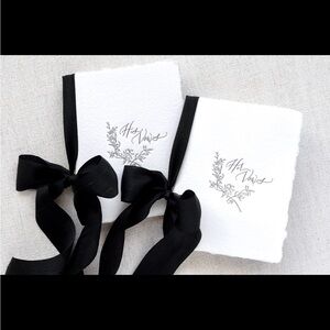 His and her vow books